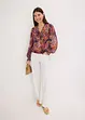 Blouse imprimée en crêpe, bonprix