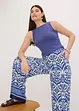 Pantalon en jersey viscose imprimé, bonprix