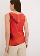 Top en doux mesh imprimé, bonprix