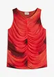 Top en doux mesh imprimé, bonprix