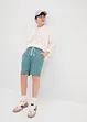 Short ample à taille élastiquée en gaze de coton légère, bonprix