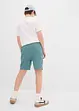 Short ample à taille élastiquée en gaze de coton légère, bonprix