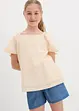 Blouse en jersey à broderies anglaises, bonprix
