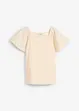 Blouse en jersey à broderies anglaises, bonprix
