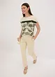 T-shirt oversize avec un galon de dentelle, bonprix