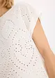 T-shirt à broderies anglaises, bonprix