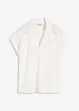 Polo en maille piquée de viscose avec empiècement en dentelle, bonprix