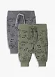 Lot de 2 pantalons bébé en coton, bonprix