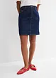 Jupe midi en jean, peu extensible, bonprix