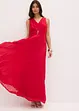 Robe en crêpe avec jupe plissée et détail boucle sur la ceinture, bonprix