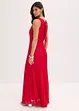 Robe en crêpe avec jupe plissée et détail boucle sur la ceinture, bonprix