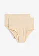 Lot de 2 slips sculptants sans coutures, maintien modéré, bonprix