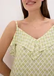Robe midi à encolure volantée, bonprix
