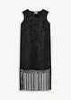 Robe courte à franges, bonprix
