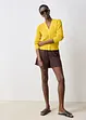 Gilet en maille ajourée avec lin, bonprix