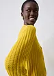 Gilet en maille ajourée avec lin, bonprix