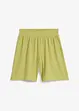 Short taille élastiquée en crêpe gaufré, bonprix