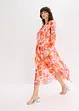 Robe en crêpe à volants, bonprix