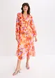 Robe en crêpe à volants, bonprix