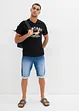 T-shirt en coton flammé, bonprix