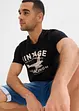 T-shirt en coton flammé, bonprix