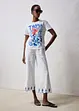 T-shirt en coton et soie, bonprix