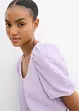 Robe en jersey crêpe texturé, bonprix