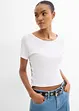 T-shirt ajusté 100% coton, bonprix