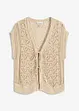 Gilet sans manches en maille ajourée, bonprix