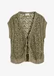 Gilet sans manches en maille ajourée, bonprix