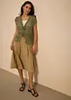 Gilet sans manches en maille ajourée, bonprix