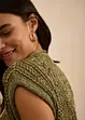 Gilet sans manches en maille ajourée, bonprix