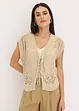Gilet sans manches en maille ajourée, bonprix