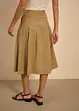 Jupe plissée en viscose mélangée, bonprix