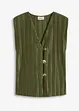 Top en jersey plissé, bonprix