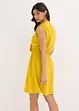 Robe en lin mélangé à finitions effilochées, bonprix
