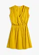 Robe en lin mélangé à finitions effilochées, bonprix