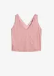 Crop top au décolleté plongeant, bonprix