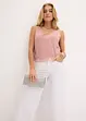 Crop top au décolleté plongeant, bonprix