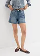 Short en jean taille mi-haute, peu extensible, bonprix