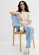 T-shirt boxy 100% coton, bonprix