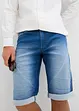 Bermuda en molleton effet jean, loose, bonprix