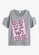 T-shirt avec découpes, bonprix