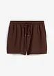 Short en crêpe texturé avec taille élastiquée, bonprix
