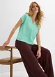 Blouse fluide en viscose mélangée, bonprix