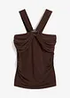 Top dos nu avec boucle en métal martelé, bonprix