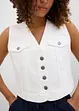 Gilet sans manches en jean extensible, bonprix