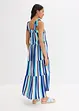 Robe rayée à bretelles en viscose texturée, bonprix