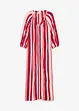 Robe caftan rayée en viscose texturée, bonprix