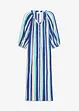 Robe caftan rayée en viscose texturée, bonprix